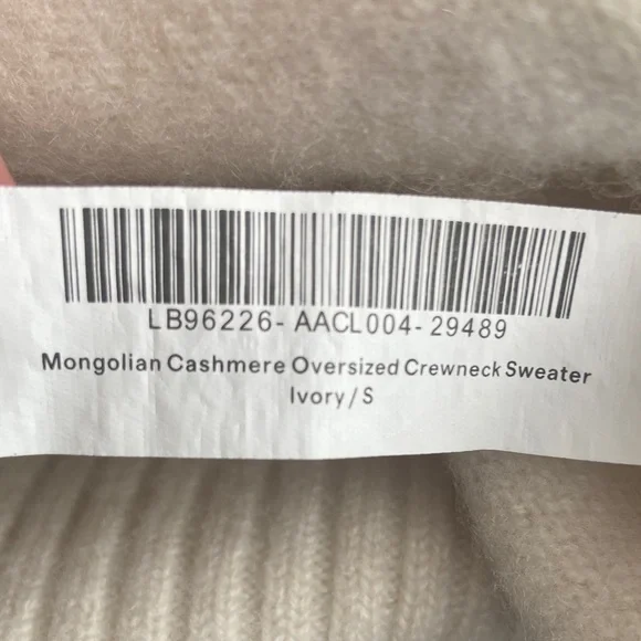 Quince Mongolian Cashmere Oversized Crewneck sweater-small - Picture 6 of 7